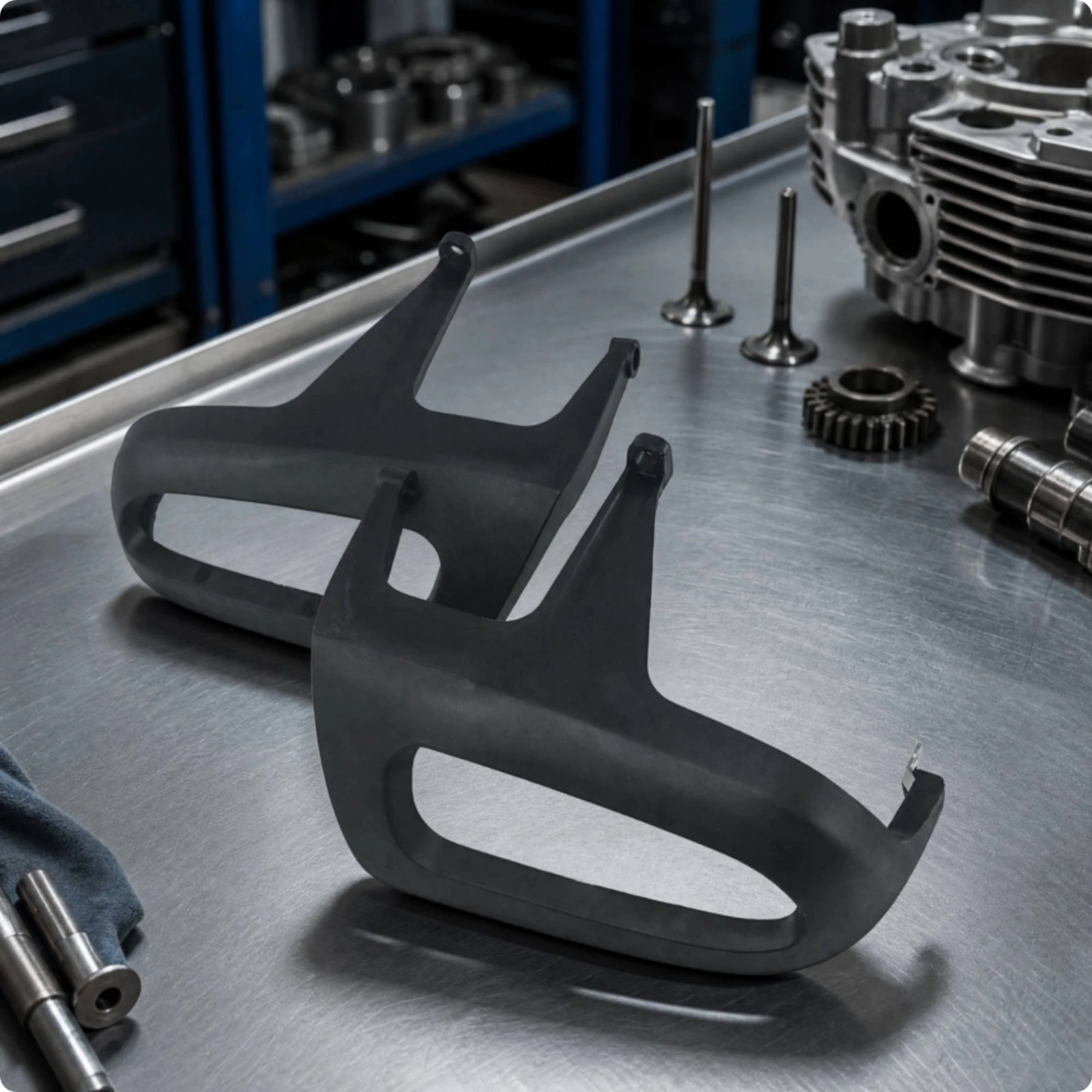 Motorcycle Engine Cylinder Protection Cover Safeguarding ABS Plastic Engine Cylinder Cover Molded Thick for Touring Riders