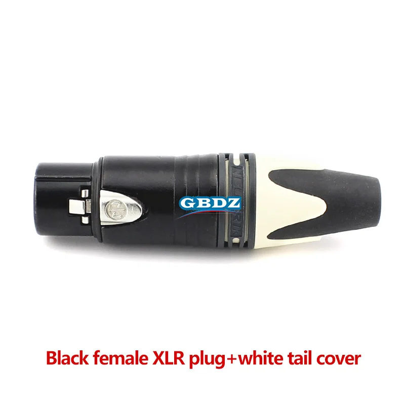 XLR 4-polige Stecker- und Buchsenanschlüsse Neutrik NC4MXX mit Farbring und Schwanzhülse zur Kodierungserkennung, symmetrischer XLR-Stecker – Detail 18