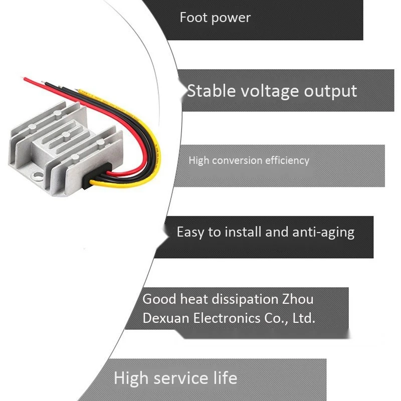 DC-DC Transverter 12V Step Up To 24V 3A 72W Car Power Converter Regulator Waterproof Universal Converter