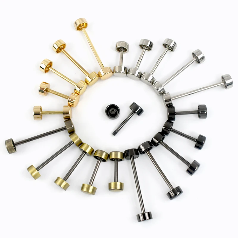 10Pcs Deepeel Detachable Wheel Screw Buckle 15-40mm Metal Barbell Clasp HandBag Strap Handle DIY Luggage Hardware Accessories