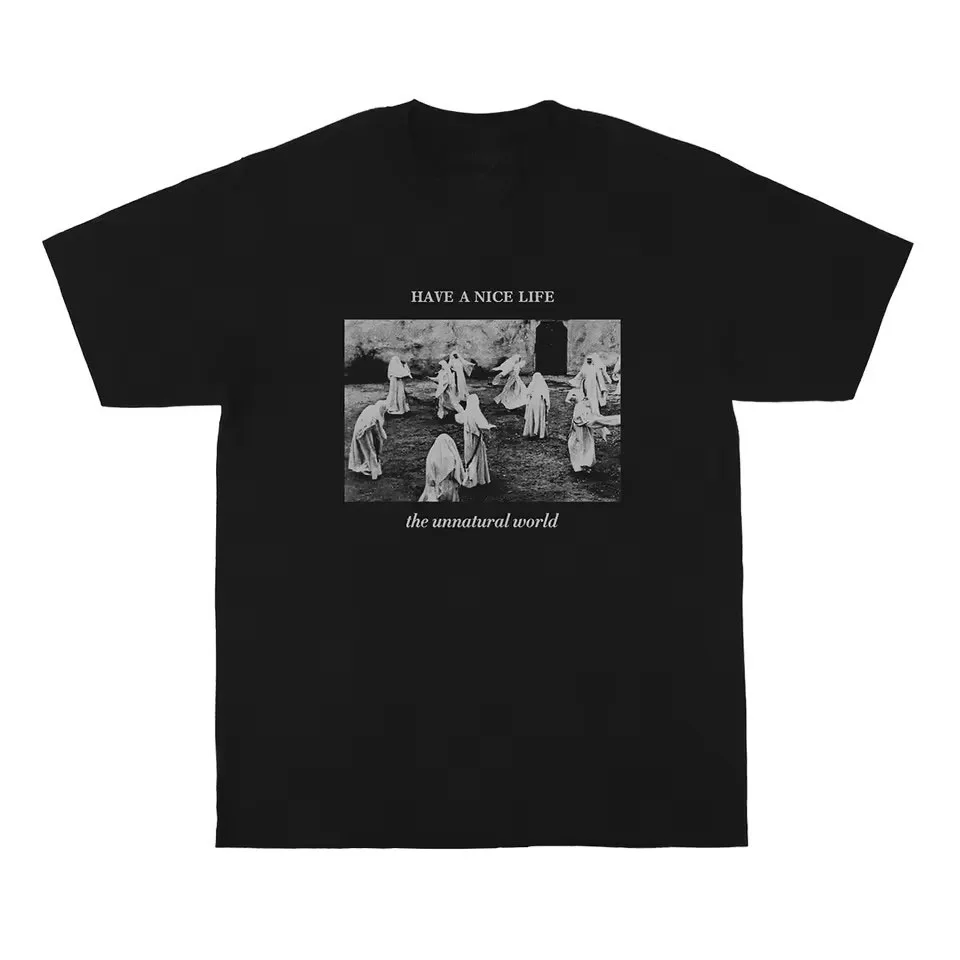 Hab ein schönes Leben ‎ T-Shirt The Unnatural World Shoegaze Goth Rock Band Black Emperor Baumwolle Kurzarm Y2k Herrenmode Shirts – Detail 7