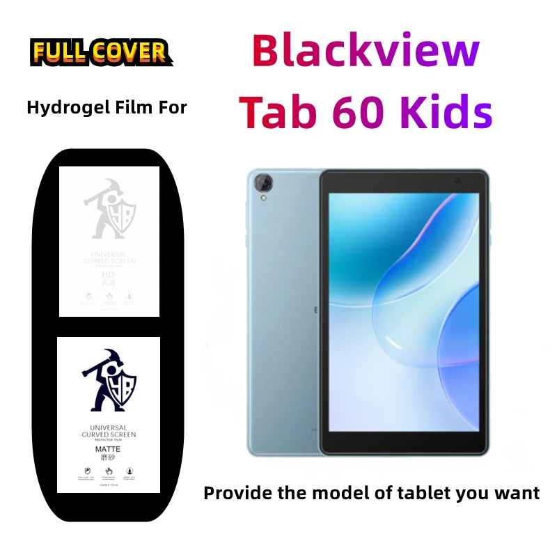 

2pcs Matte Hydrogel Film For Blackview Tab 60 Kids HD Screen Protector For Blackview Tab 60 Kids Children's Tablet Frosted Film