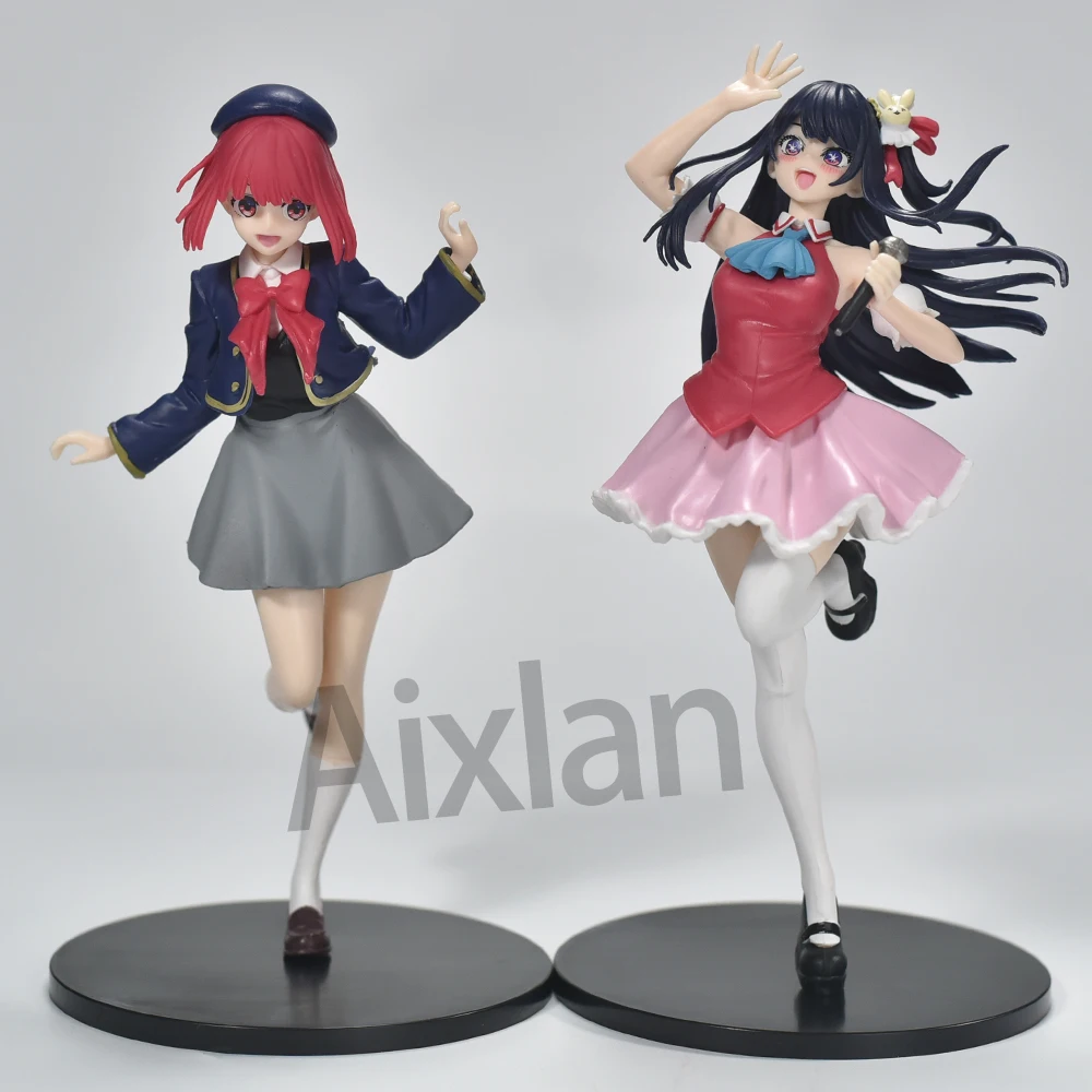 Aixlan 2PCS OSHI NO KO Figure Hoshino Ai Arima Kana 18cm PVC Action Figure Amine Christmas Gift Collectible Figurine