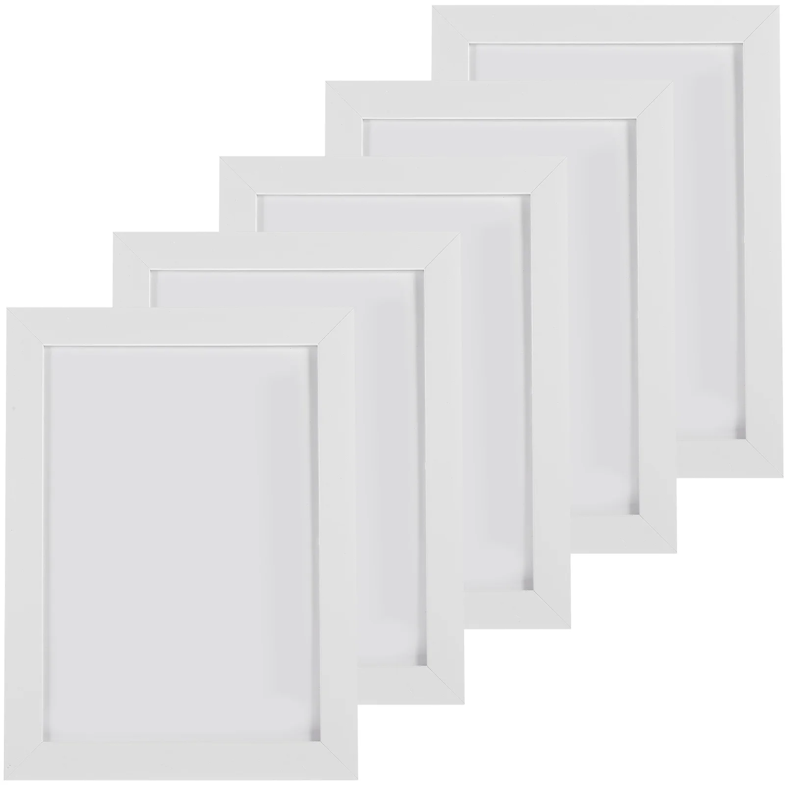 

5pcs Pvc Wall Picture Decorative Photo For Home Office Decor Simple Design Bedroom Living Room Household Frame Wall Hanging