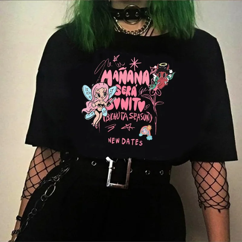 

Y2k Hip Hop Manana Sera Bonito Bichota Karol G T Shirt Women Short Sleeve Woman Graphic T Shirts O Neck Tee Trendy Clothing