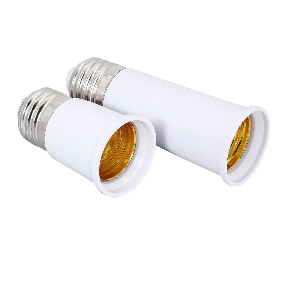 Lâmpada Sockets Converter, Suporte de Conversão Base Bulb, 65mm, 95mm para adaptador de soquete E27