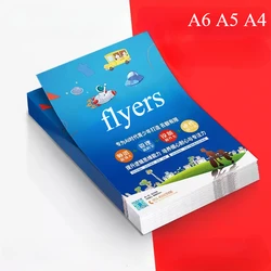 Custom Cheap Flyers A6 A5 A4 Sizes Free Printing Business Advertising Leaflet Brochure Custom Printed Promotion Flyer