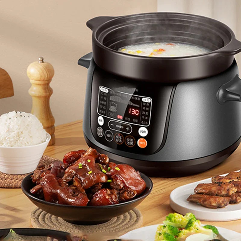 TG40YC5 electric stew pot intelligent automatic soup cooker electric casserole purple sand ceramic health porridge home