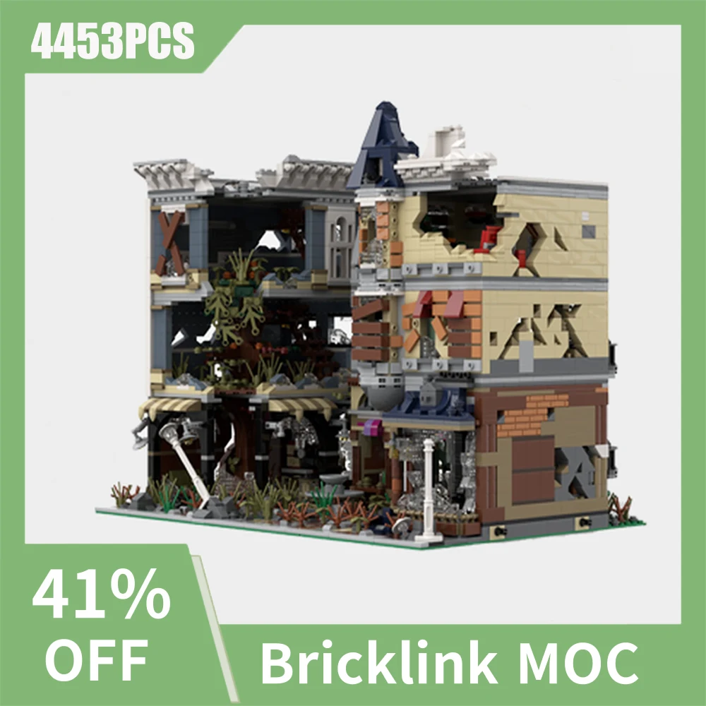 

NEW 4453PCS City Hot Selling Street View Apocalypse Version Assembly Square DIY creative ideas ChildrenToy Gift Blocks moc-10225