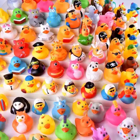 5-100 Pattoli di Gomma, RandomAssortment Jeep Anatre Bulk, ini RubberDuckies per Giocattoli, Giocattoli da Piscina Regali di Compleanno Bomboniere