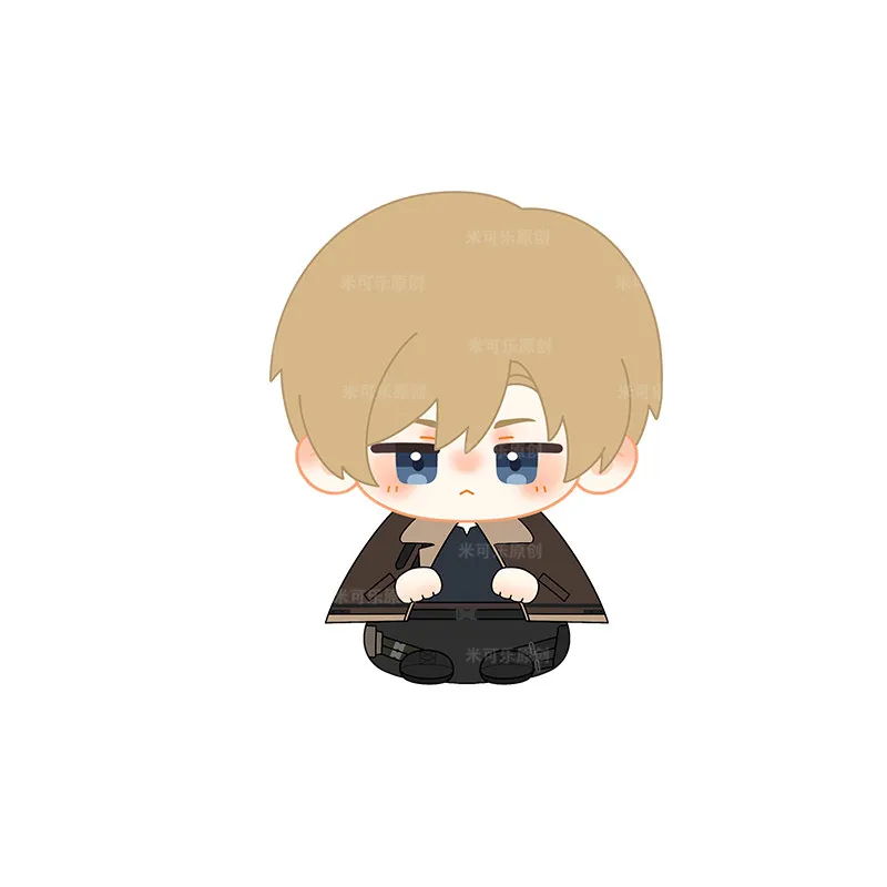 12cm Anime Game Attributes Ada Leon Albert Kawaii Cosplay Soft Cotton Dango Doll Cartoon Mini Toy Figures Fans Collection Gifts