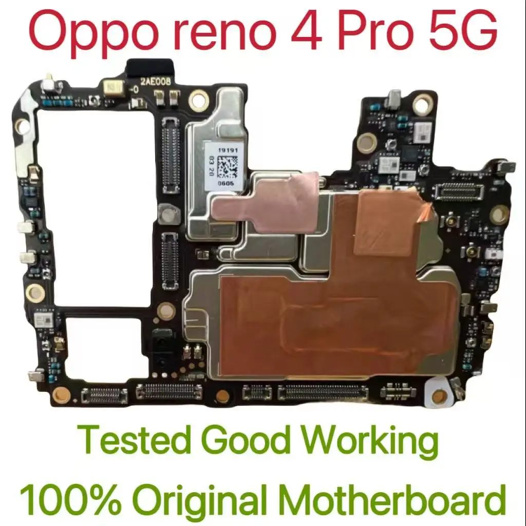 Original Unlocked Main Board For Oppo reno 4 Pro 5G Mainboard Motherboard Unlocked With Chips Circuits Flex Cable