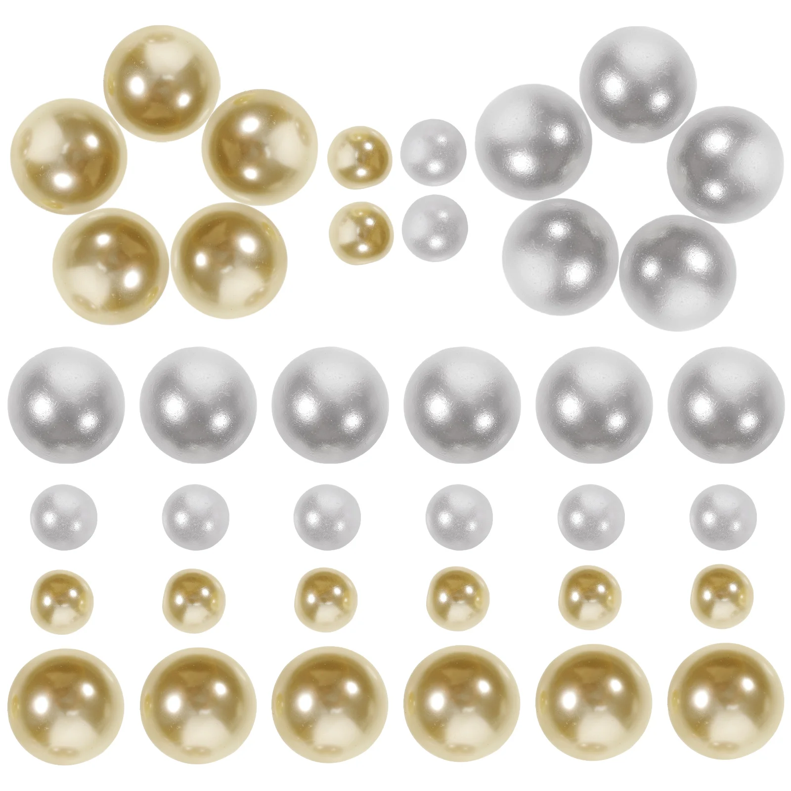 

300 Pcs Vase Filler Polished Craft No Pearl Vase Filler Holes Abs Decorative Floating Beads For Vases Elegant Gifts