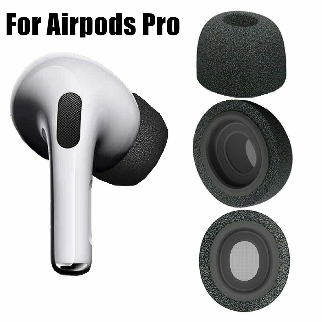 2022 Memory Foam Ear Tips for Airpods Pro Protective Earbuds Cover Noise Reduction Headphones Ear-pads on Airpodspro Accessories