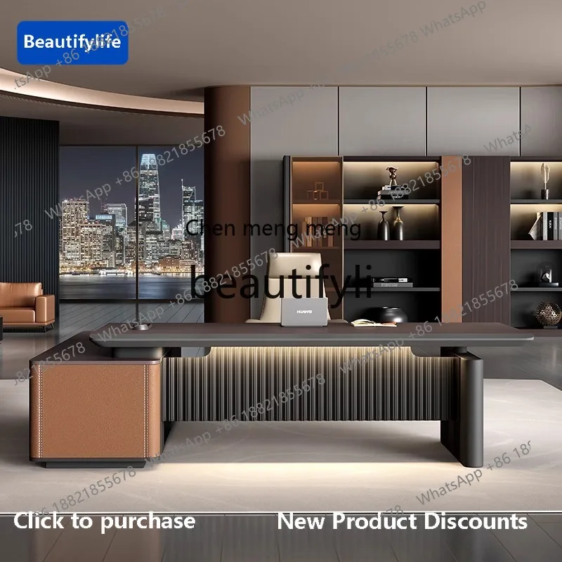 

178CC Boss Office Light Luxury Wooden Archive Data Manager Room File Cabinet Storage Cabinet