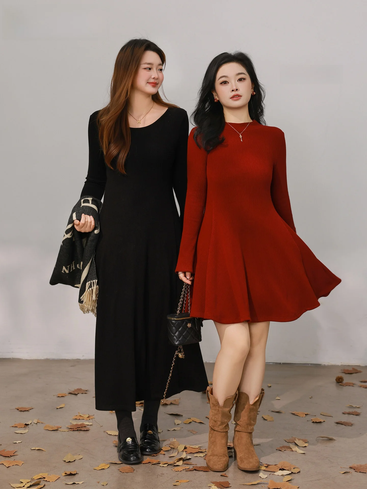 

plus Size Winter Knitted Dr Waist Cinched Slim Fit Color Women's Faion Micro plus Size MM All-Match Base Layer Dr