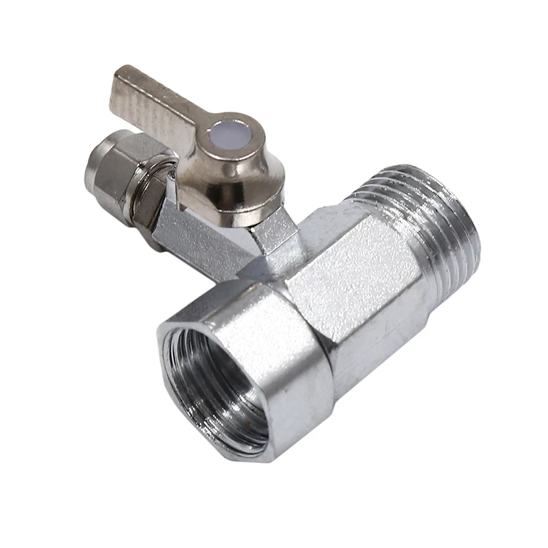 Water Inlet Tee Two-piece Universal Joint  Integrated Water Inlet Tee Ball Valve Switch Faucet Joint Water Purifier Accessories