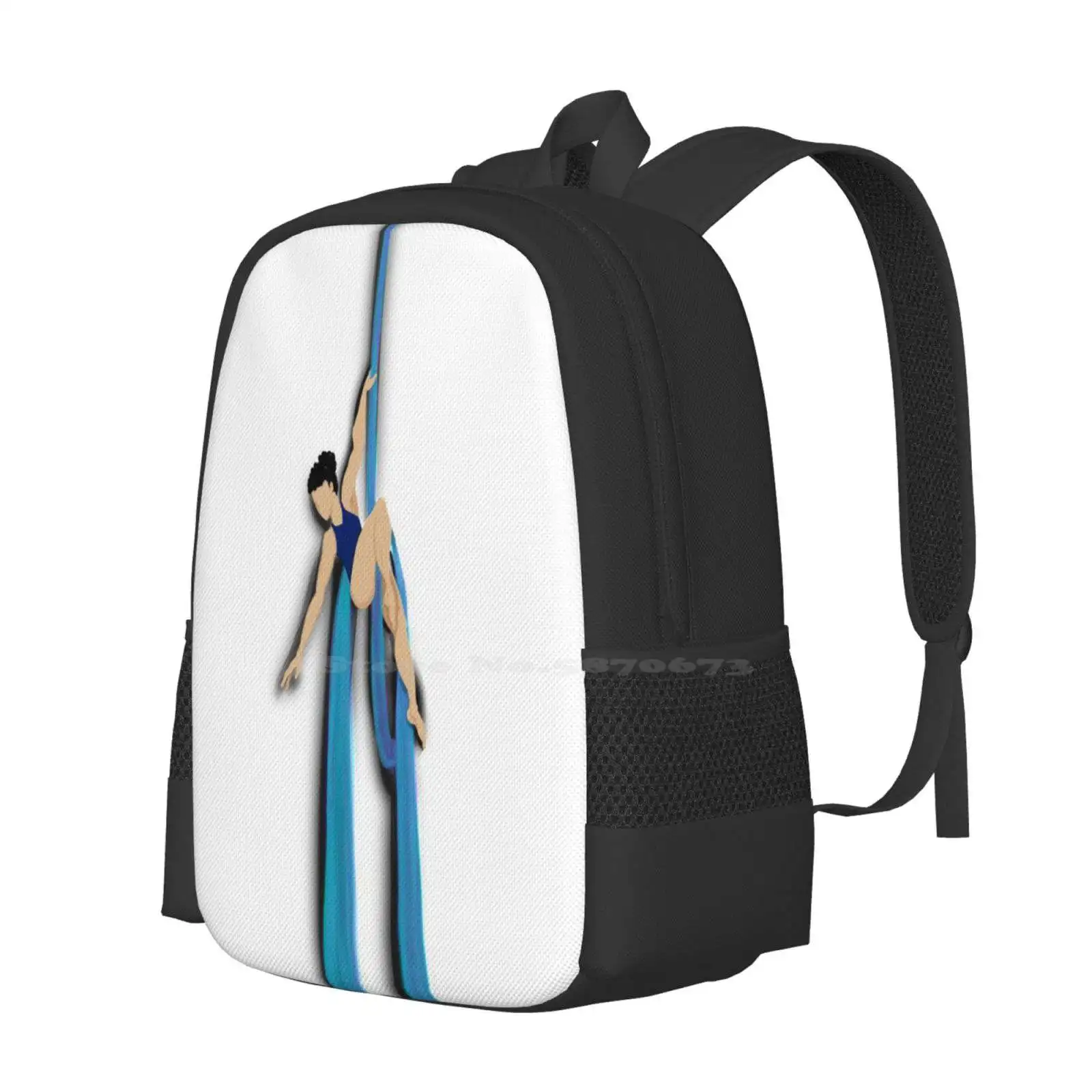 Aerialist On Silks Hot Sale Schoolbag Backpack Fashion Bags Aerialist Acrobat Aerial Ribbons Aerial Tissue Aerial Silks Telas