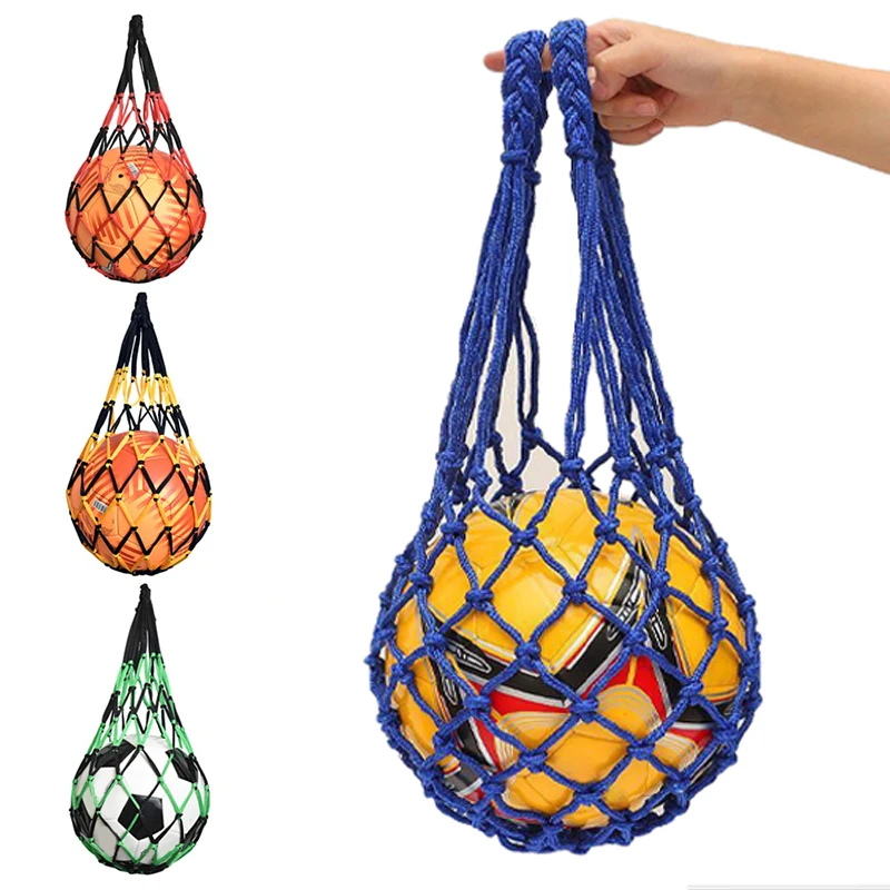 

Basketball Football Net Bag Thicken Nylon Balls Storage Bag Portable Soccer Volleyball Sports Net Bag For Single Ball Carry