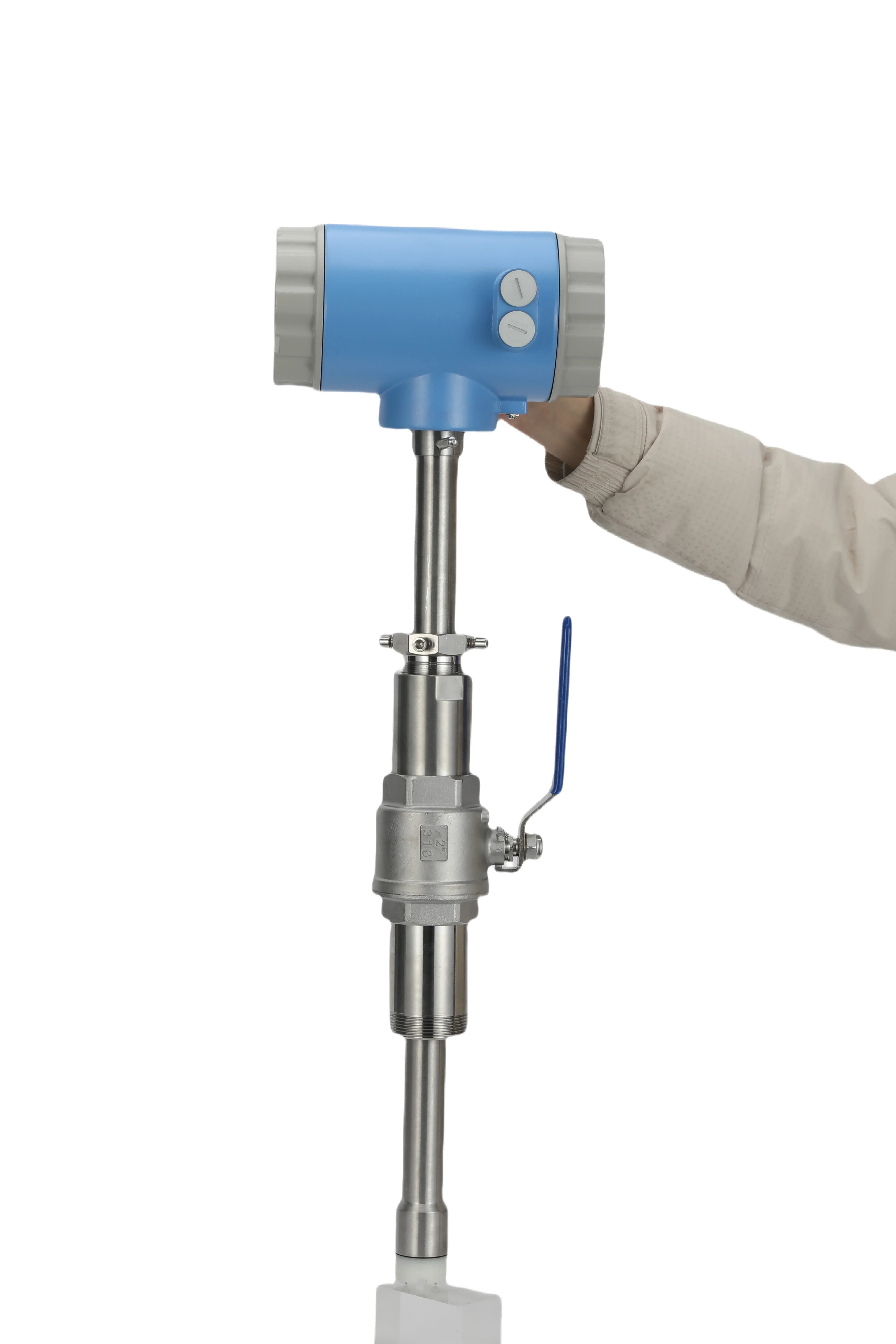 Intelligent Anti-Corrosive Electromagnetic Flowmeter DN300 Marine Wastewater Hydrochloric Acid Alkali Liquid Slurry Split OEM