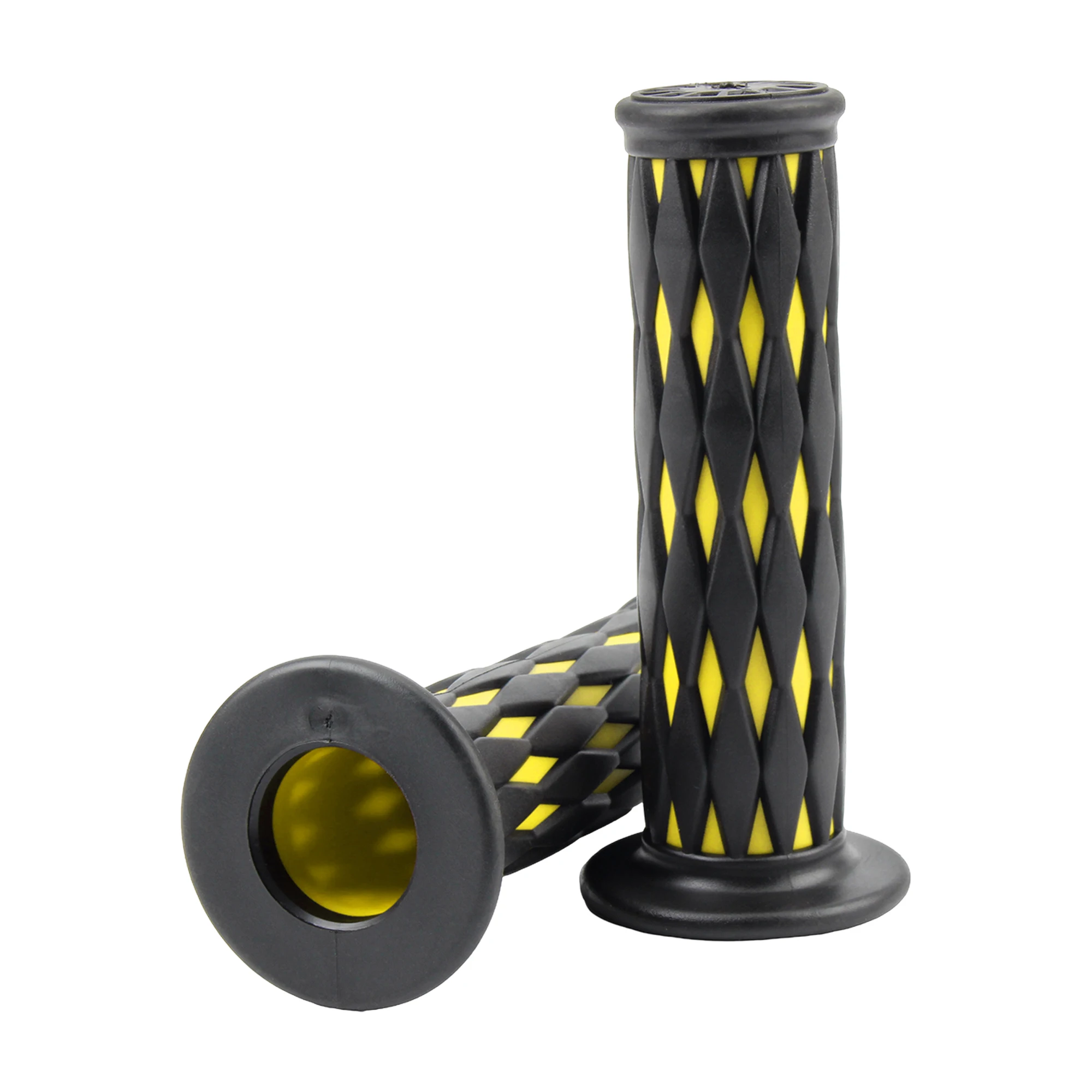 Universelle Motorrad-Lenkergriffe 22mm 24mm Diamantmuster Rutschfeste Gummi-Handgriffe für Dirt Bike ATV Roller Custom – Detail 9