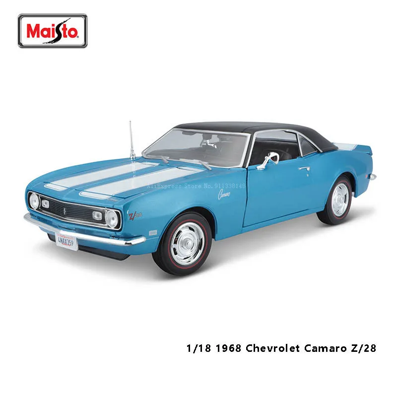 

Maisto 1:18 1968 Chevrolet Camaro Z28 Coupe Classic Car Alloy Car Model Static Die Casting Model Collection Gift Toy Gift