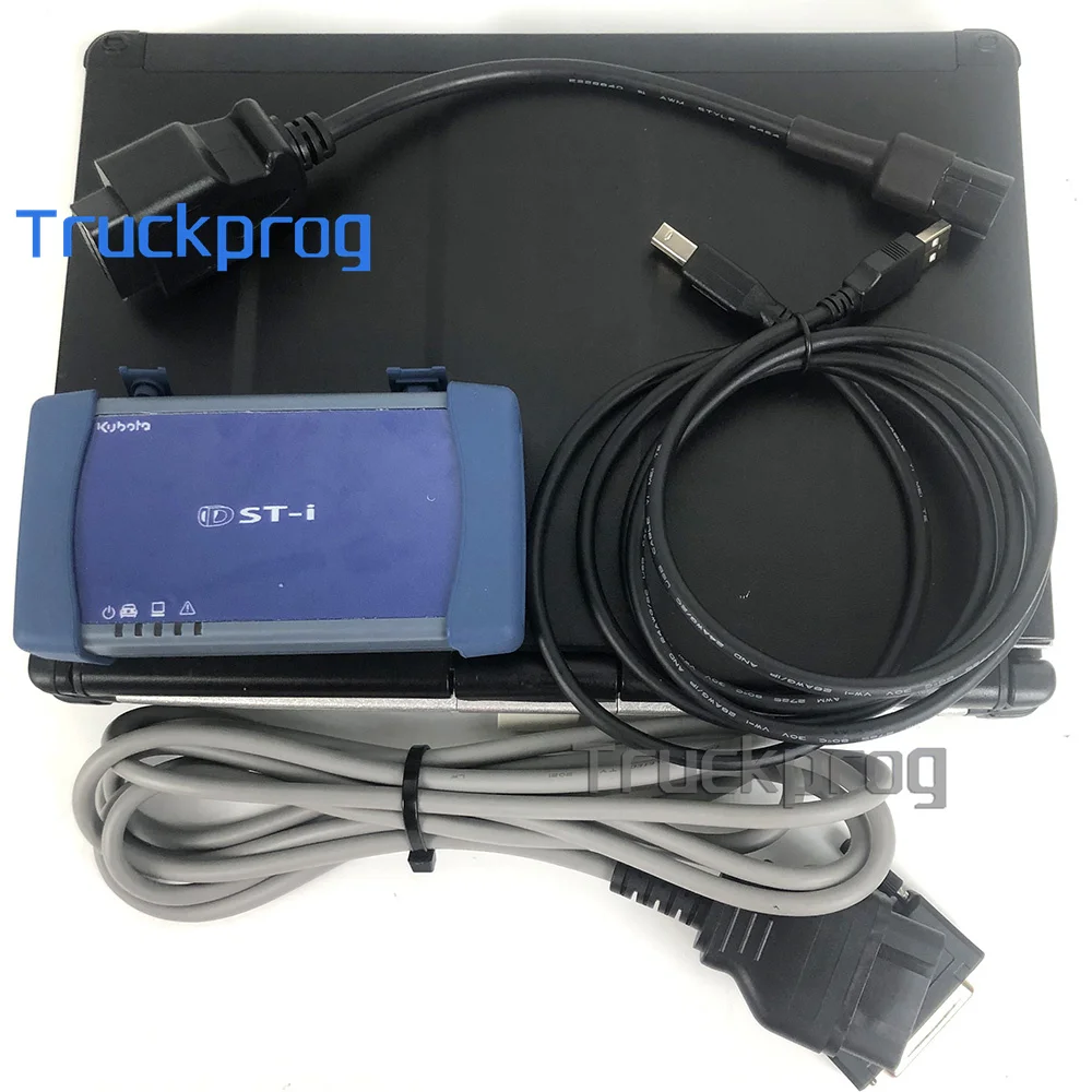 C2 laptop+For Kubota TAKEUCHI Diagmaster interface for Toyota Denso DST-i dsti diagnostic flash cable Diagnostic System Tester