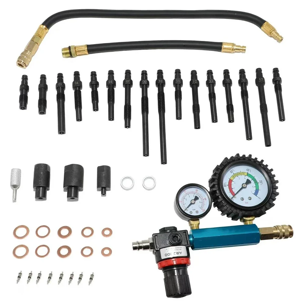 Engine Compression Testers Diesel Petrol Cylinder Leak Down Tester Kit  Compression and Leakage Test Kit