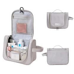 Makeup Bags Portable Travel Toiletry Bag Waterproof Hanging Storage Bag Mesh Pockets Hook Cosmetic Bag Travel Accessories