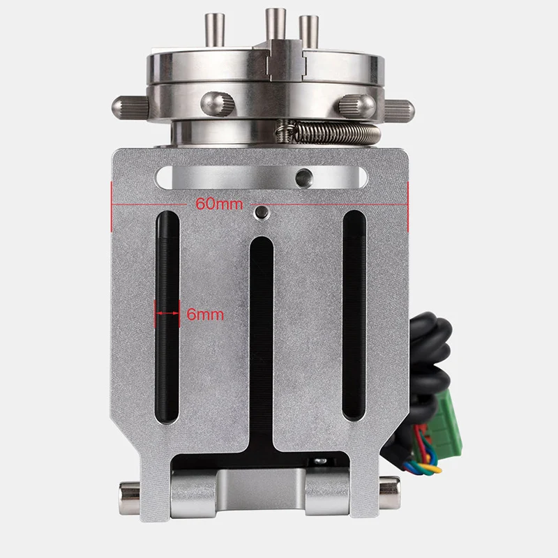 Rotating device diameter 69mm Rotating expansion shaft + driver for fiber infrared marking machine & Co2 engraving machine