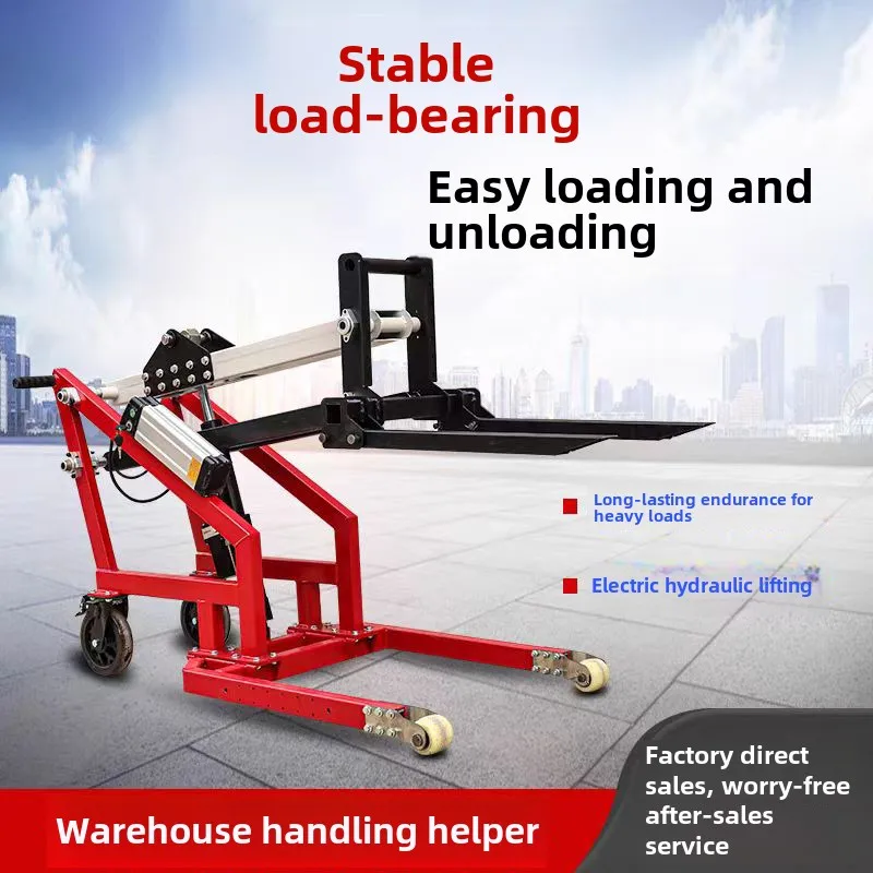 

LYN lift hand push loading and unloading truck electric hydraulic crank arm hydraulic stacker