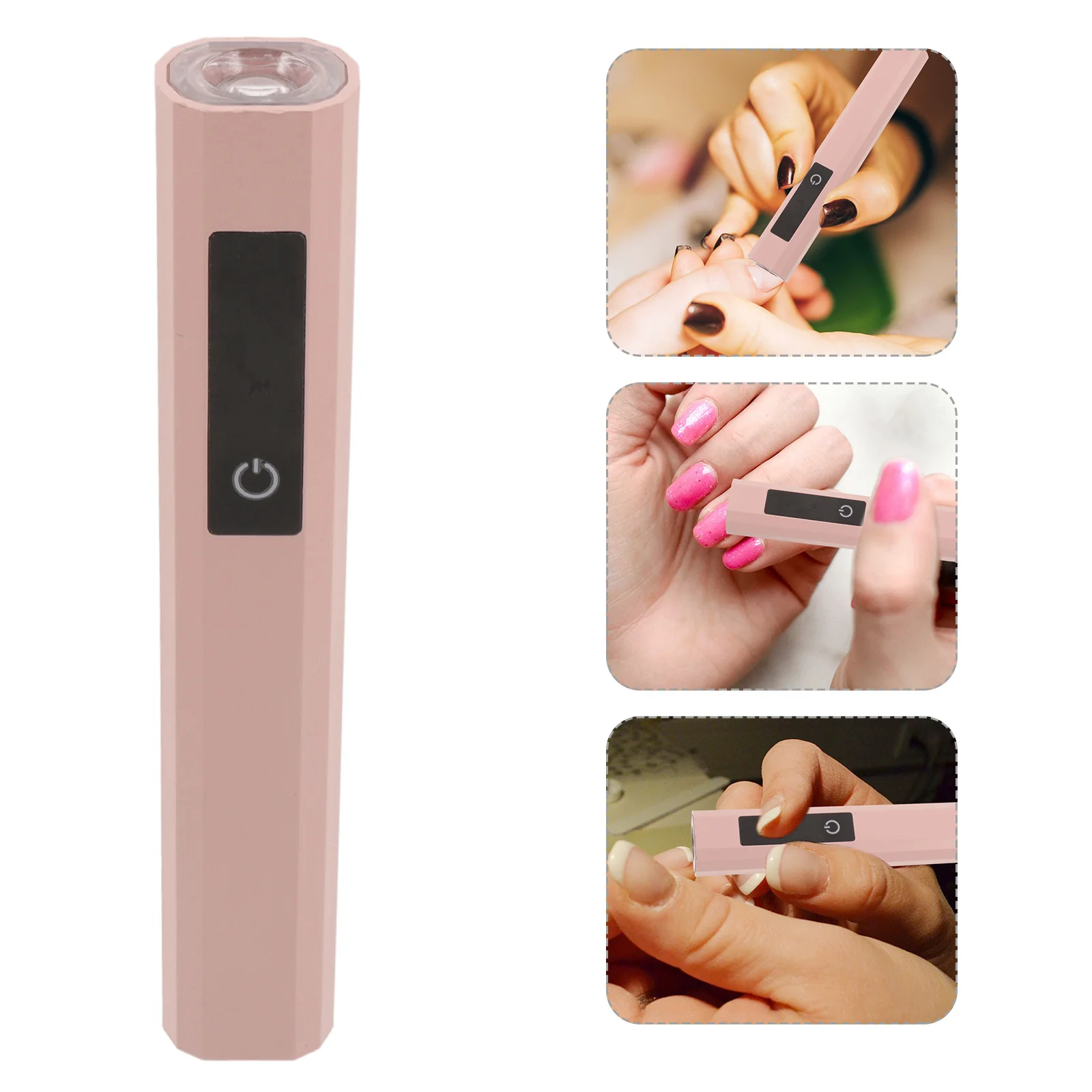 Oplaadbare Mini LED-nagellamp Draagbare draadloze gellakdroger Snel uithardend licht Roze voor thuismanicure LED-nagellamp