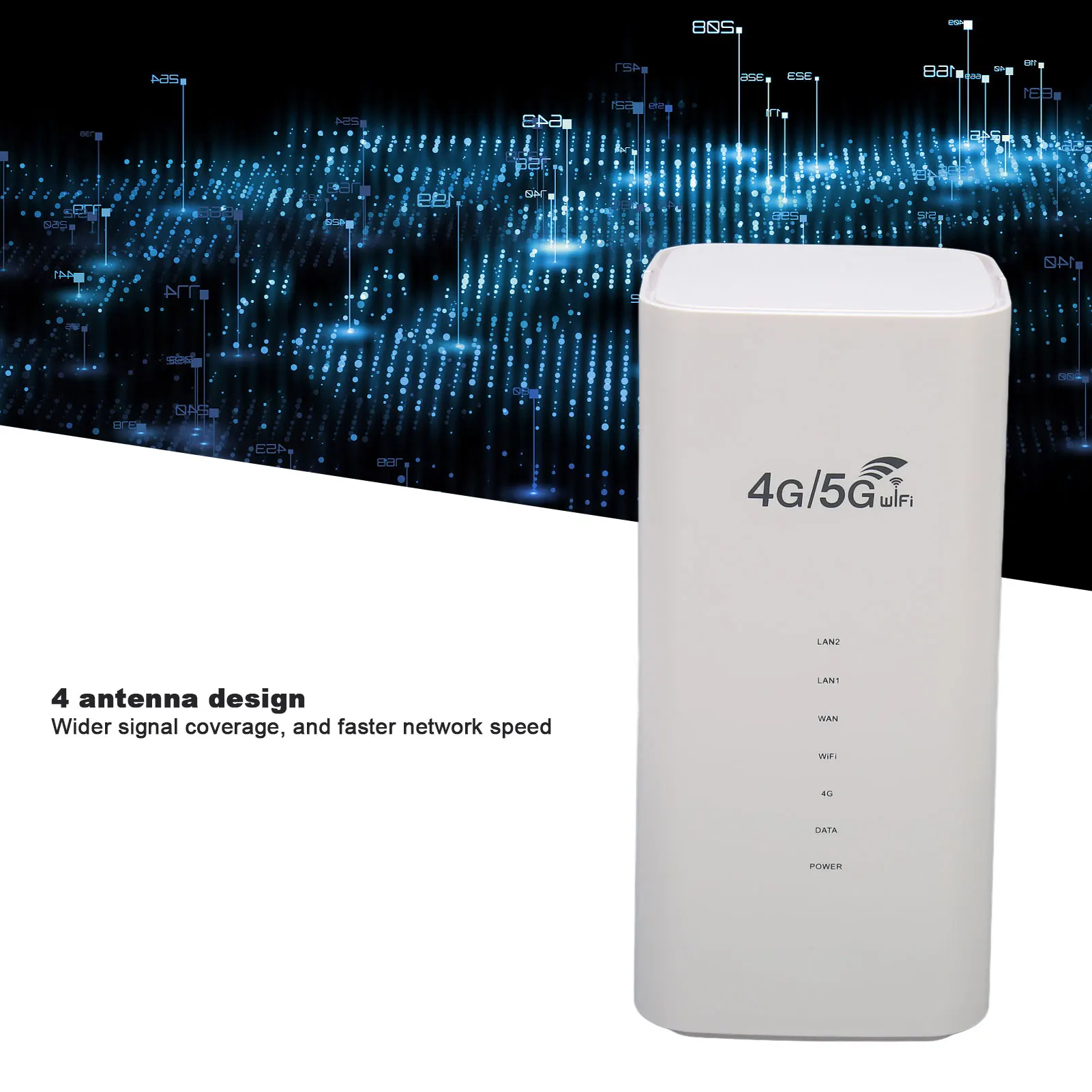 راوتر 4G LTE مع فتحة بطاقة SIM 4 هوائي يصل إلى 32 مستخدمًا راوتر واي فاي CPE واي فاي لاسلكي لمكتب أبيض 4G LTE موزع إنترنت واي فاي