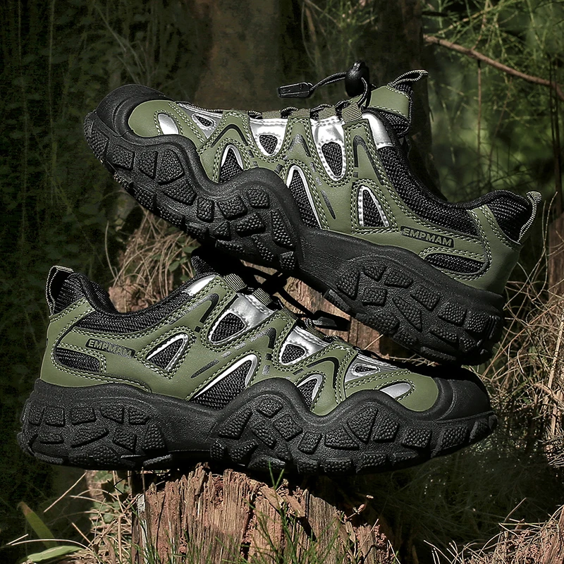 

Autumn and autumn 2025 new non-slip hiking shoes outdoor sports casual shoes thick-sole mesh dad shoes
