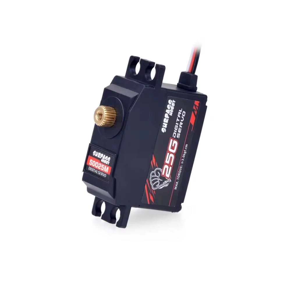 SURPASS HOBBY S0025M 25g Servo de engranaje de Metal 3KG Servo Digital para RC avión Robot 1/12 RC coche barco modelo RC
