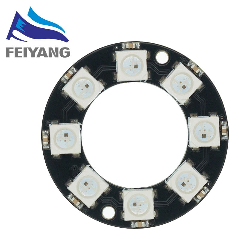 SAMIROB RGB LED Ring 1Bit 8Bit 12Bit 16Bit 24Bit WS2812 5050 RGB LED + Integrierter Treiber RGB LED Controller Modul für Arduinos