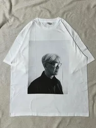 Ryuichi Sakamoto Size L z nadrukowanym zdjęciem t-shirt Ymo