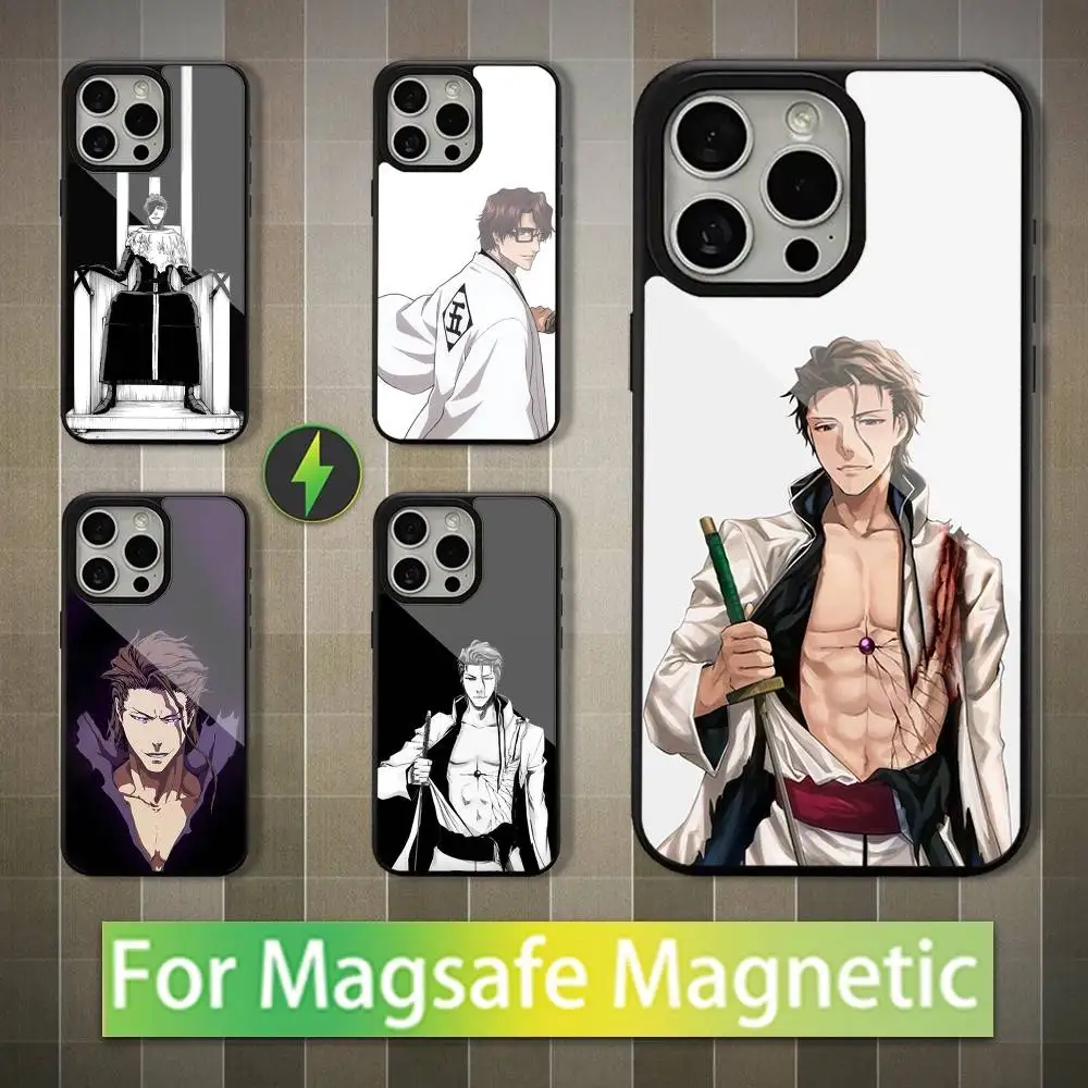 

A-Aizen Anime S-Sousuke Phone Case For iPhone 16,17,15,14,13,12,11,Pro,Max,Plus,Mini,Magsafe,Magnetic Wireless Charging Case