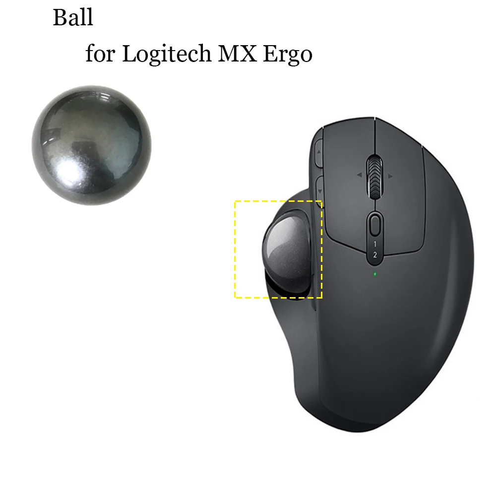 

1Pcs Mouse Trackball For Logitech MX Ergo Wireless Mouse Trackball Mouse Repair Part Mouse Ball Gaming Accessories