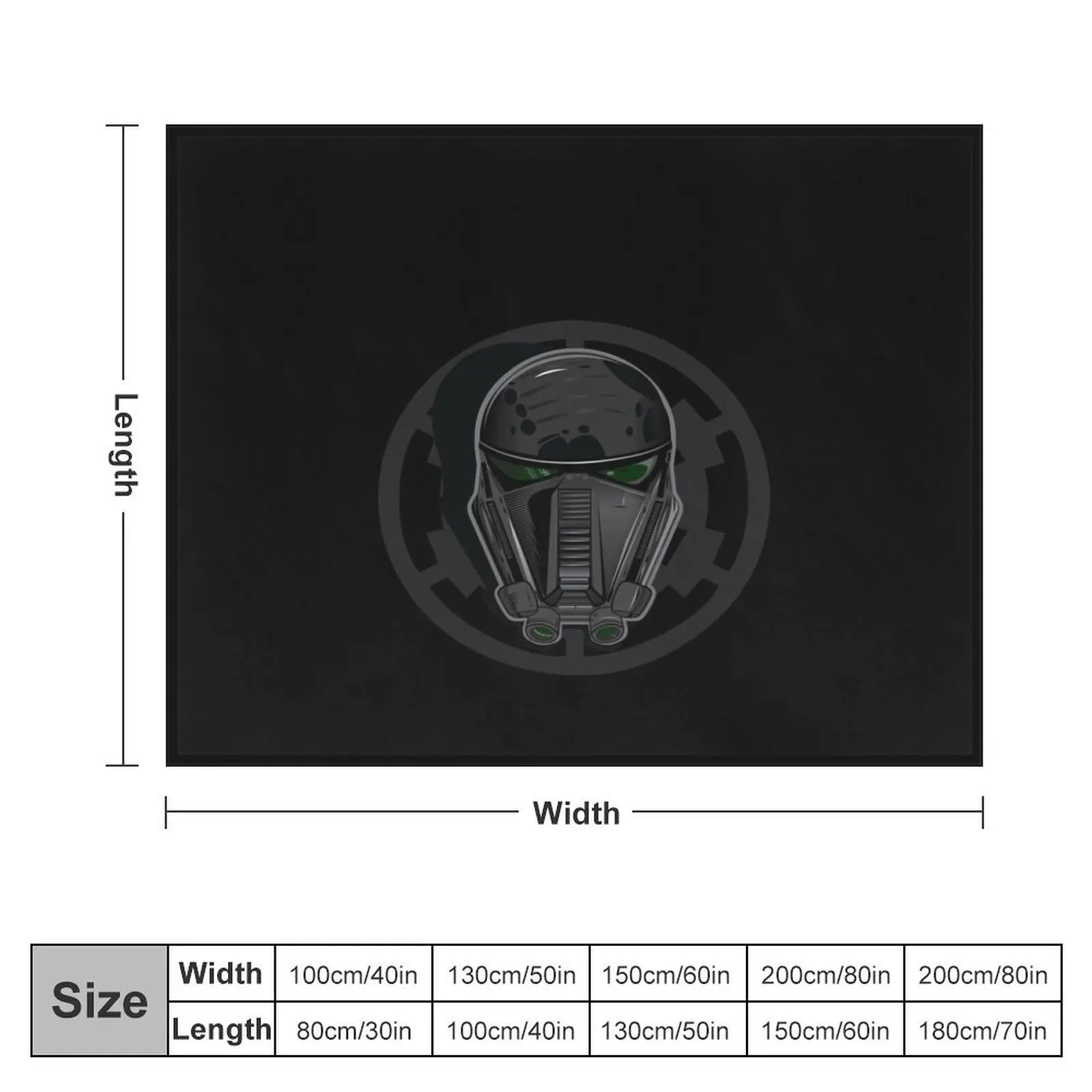 Death Trooper Throw Blanket Summer Beddings blankets and throws halloween Blankets