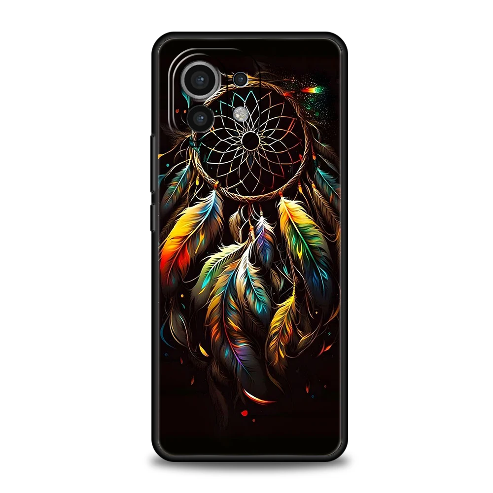 Mandala Dreamcatcher Phone Case for Xiaomi Mi 14 13 12 11 Ultra 13T 12T Poco C51 F3 F4 F5 X3 X4 NFC M3 Pro Lite 5G Silicon Cover