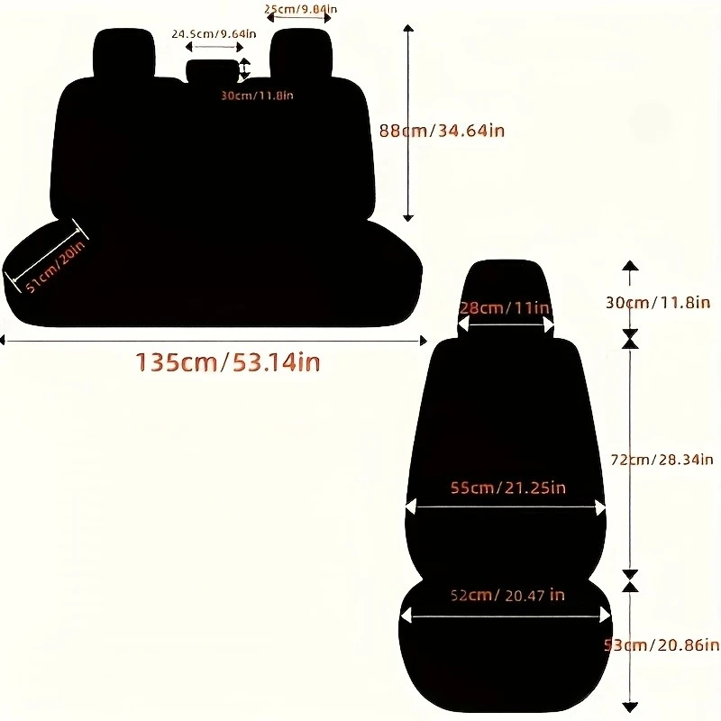 Für Peugeot 308, Polestar 4, BYD Atto 2, Opel Insignia, Leapmotor T03 Autositzbezug Schutz Innenzubehör Komplettset – Detail 2
