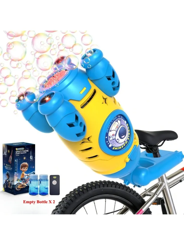 AliExpress NONE Portable Automatic Rocket Bubble Machine Handheld & Bicycle Use, Rechargeable Bubble Blower with Music Light Summer Outdoor Toy