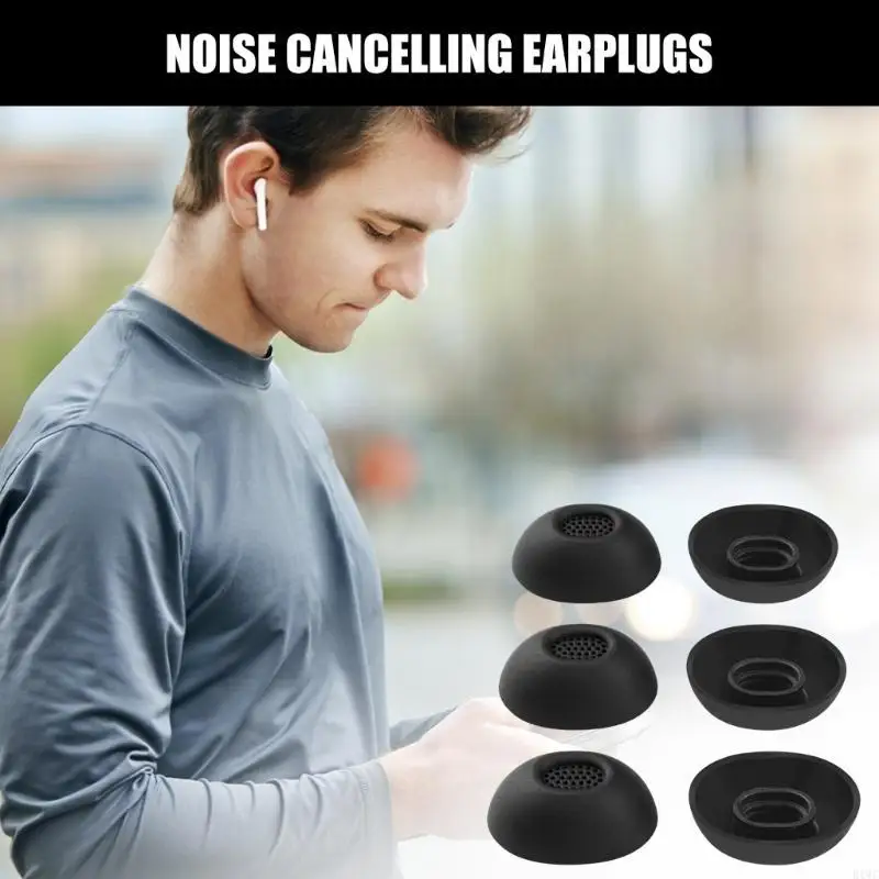 

Noise Cancelling Ear Tip Flexible Silicone Nonslip for Ultra II 4th Gen Black