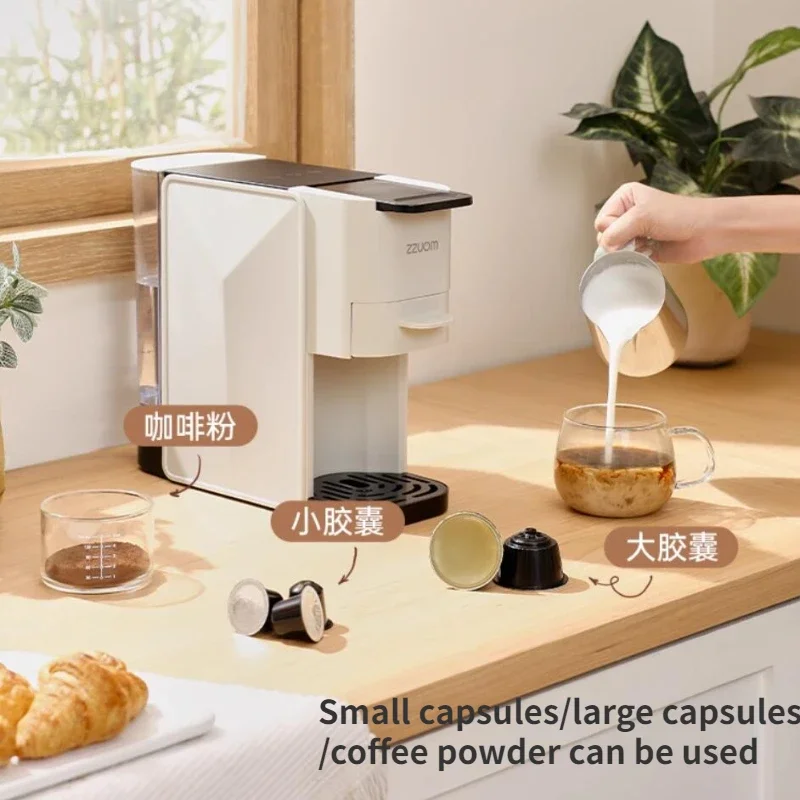 220V Smart Capsule Coffee Machine Coffee Capsules/coffee Powder Available Automatic Desktop Espresso Coffee Maker  에스프레소 머신