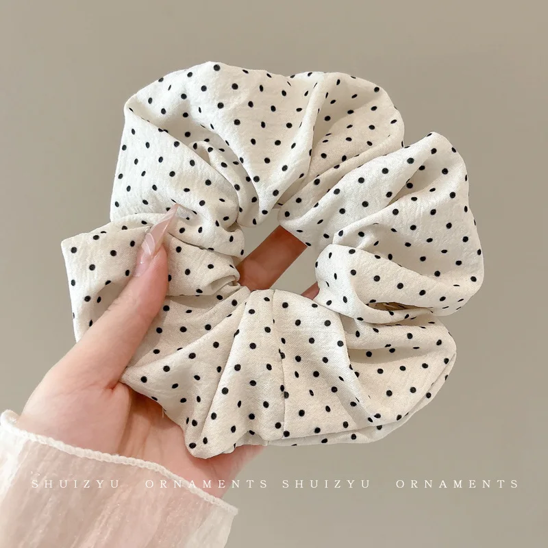 

Korean-Style College Chic Scrunchie, High-End Fabric Lace Hair Tie for Women, Ponytail or Bun, Does Not Damage Hair
