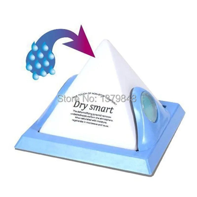 1Pc Pyramid Shape Dehumidifier Mini Reusable Wardrobe Drawer Dehumidifying Ball Mould Remover Moisture