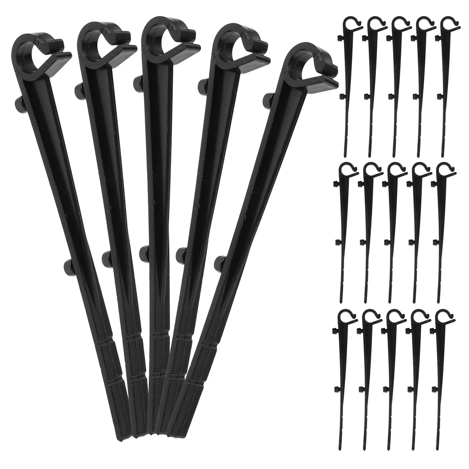 60Pcs Gutter Downspout Guard Clips Black Sturdy Mesh Holders for Residential Commercial Gutters Anti-Clog Leaf Screen Retainer