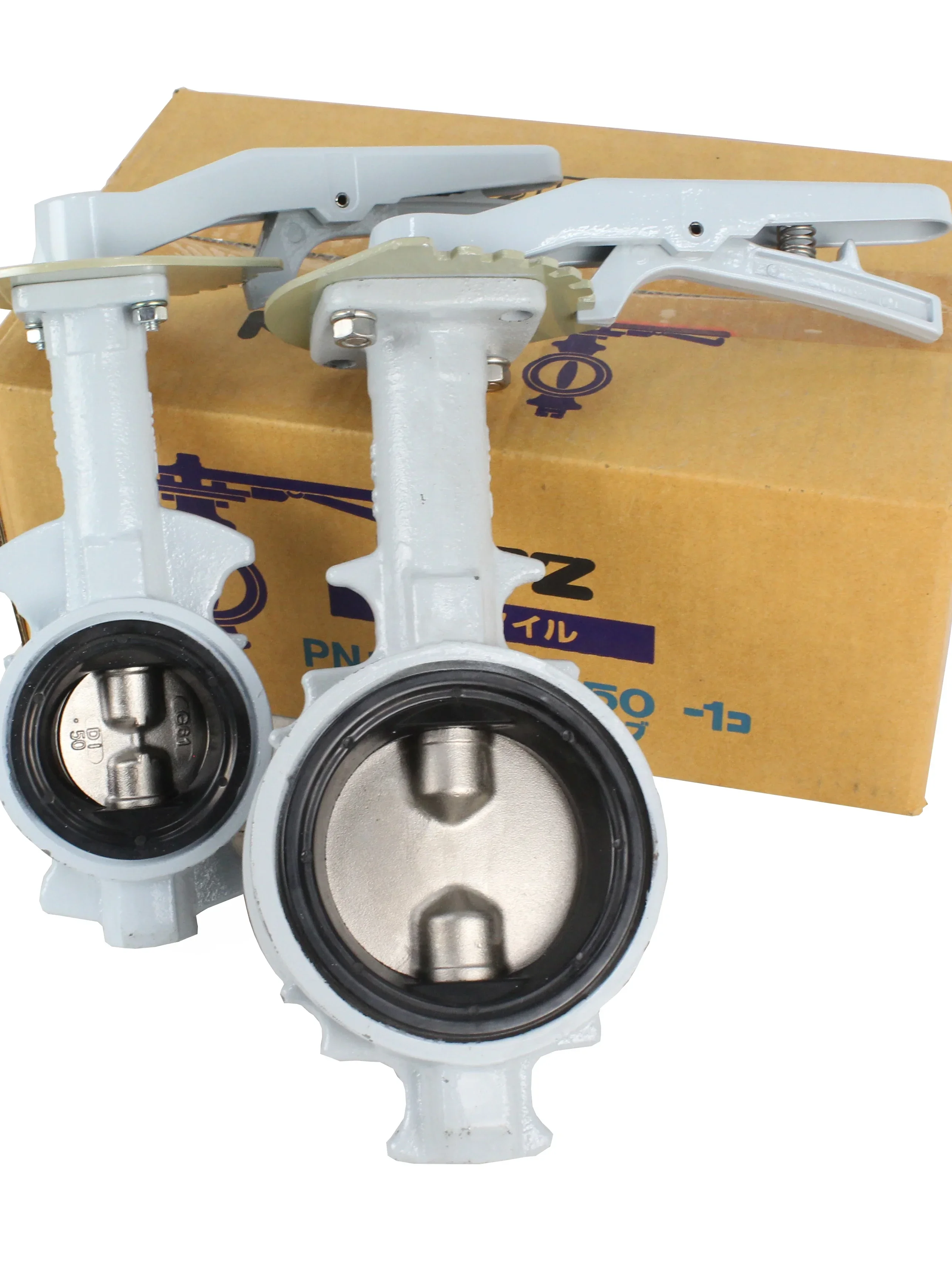 KITZ Kitazawa التوربينات فراشة صمام G-PN16DJ شفة المشبك ، مقبض صمام الفراشة PN16DJ DN100 #3