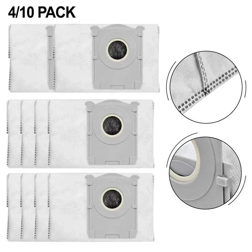 4 Pcs Dust Bag For Ecovacs For Deebot T90 Pro For Omni Water Tank Version 3.5L Auto Empty Station Non-Woven Filter Replacement